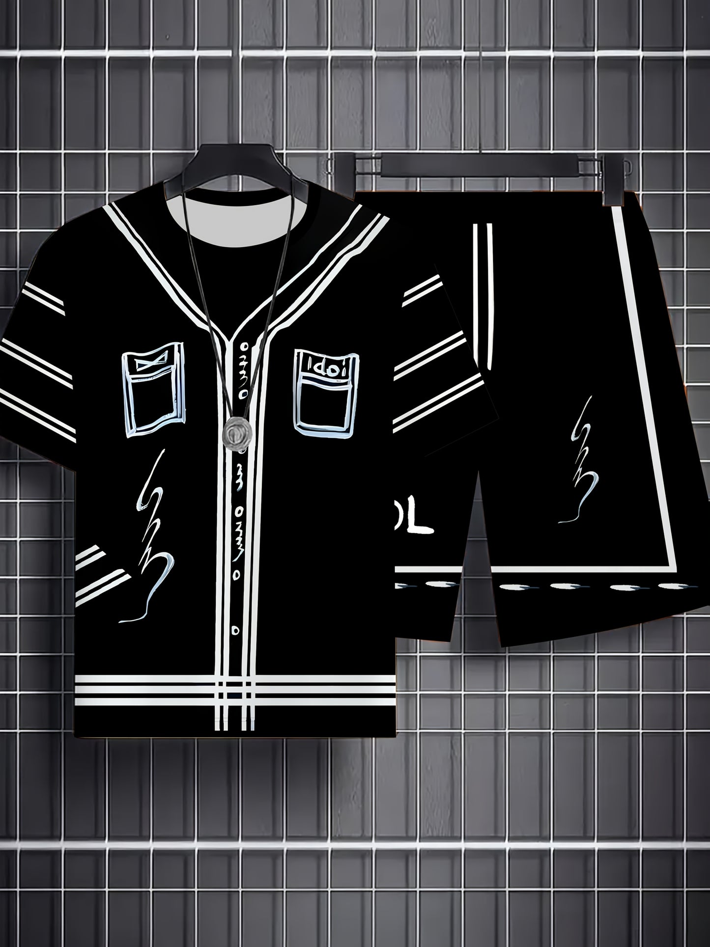 Guy & Dia Casual Sports Two-Piece Set | Matching T-Shirt and Shorts