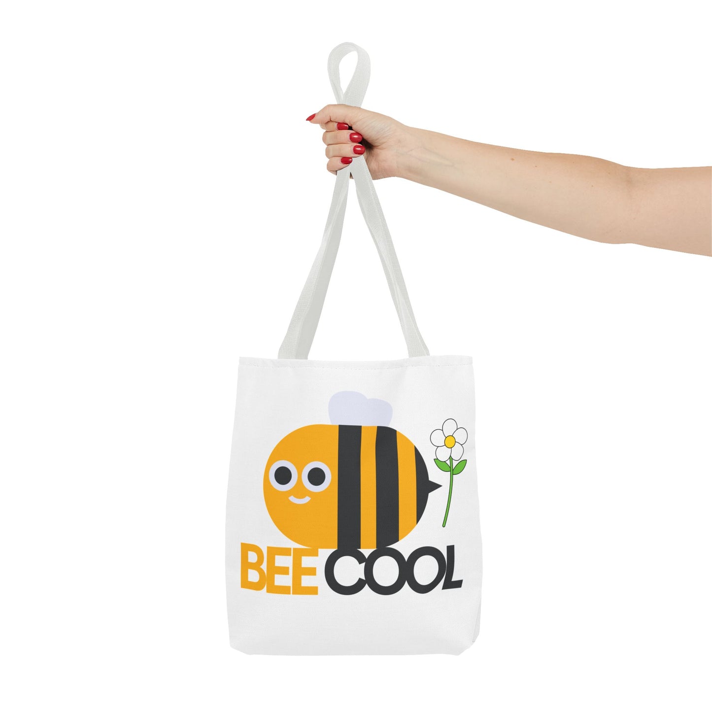 Guy & Dia Bee Cool Tote Bag - Fun and Stylish Eco-Friendly Carryall, Weekend Bag, Gift for Bee Lovers, Everyday Use, Summer Fun