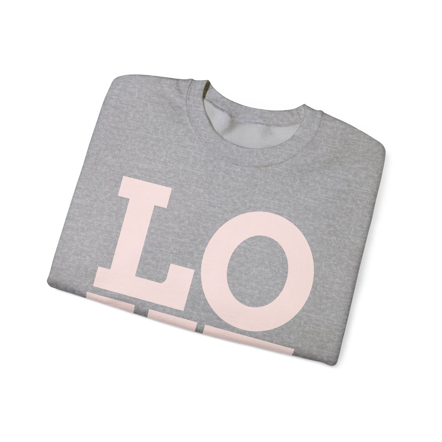 Guy & Dia Love Unisex Heavy Blend Crewneck Sweatshirt - Cozy Apparel for Couples, Valentine's Day Gift, Casual Wear, Everyday Comfort