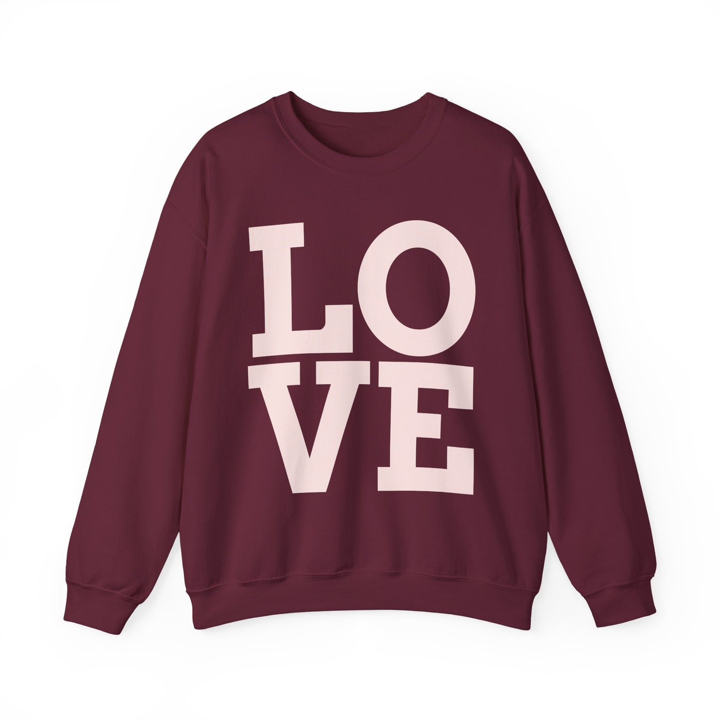 Guy & Dia Love Unisex Heavy Blend Crewneck Sweatshirt - Cozy Apparel for Couples, Valentine's Day Gift, Casual Wear, Everyday Comfort