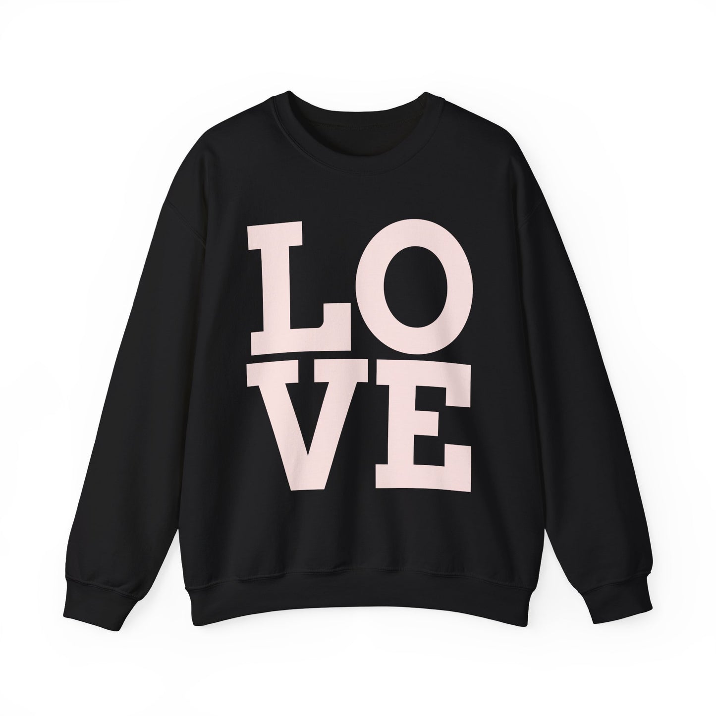 Guy & Dia Love Unisex Heavy Blend Crewneck Sweatshirt - Cozy Apparel for Couples, Valentine's Day Gift, Casual Wear, Everyday Comfort