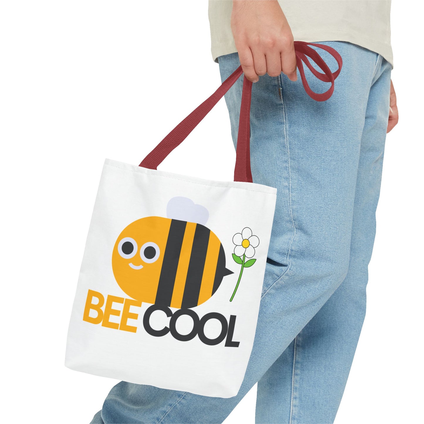 Guy & Dia Bee Cool Tote Bag - Fun and Stylish Eco-Friendly Carryall, Weekend Bag, Gift for Bee Lovers, Everyday Use, Summer Fun