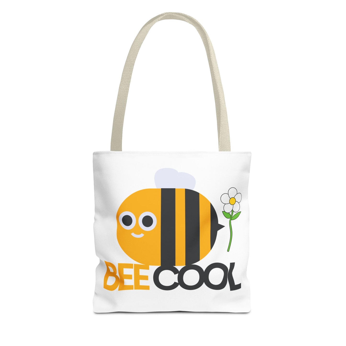 Guy & Dia Bee Cool Tote Bag - Fun and Stylish Eco-Friendly Carryall, Weekend Bag, Gift for Bee Lovers, Everyday Use, Summer Fun
