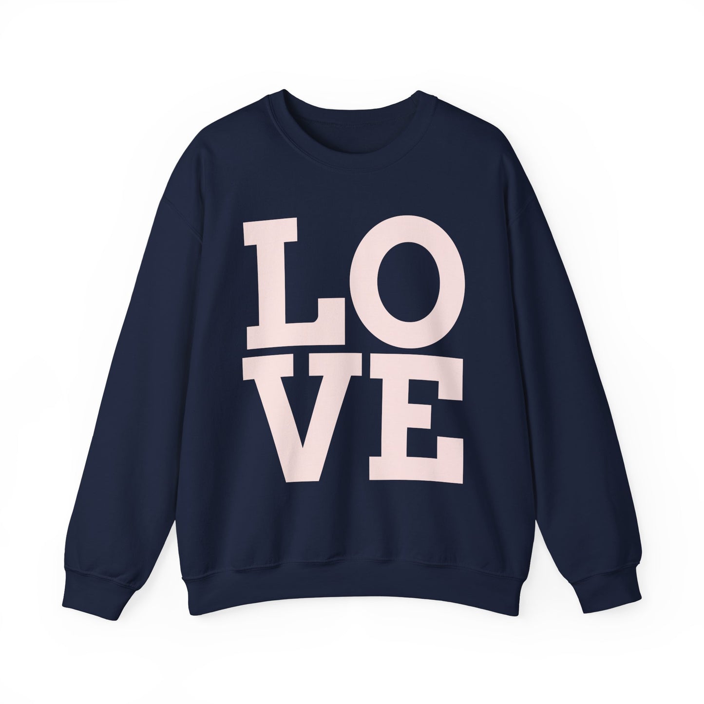Guy & Dia Love Unisex Heavy Blend Crewneck Sweatshirt - Cozy Apparel for Couples, Valentine's Day Gift, Casual Wear, Everyday Comfort
