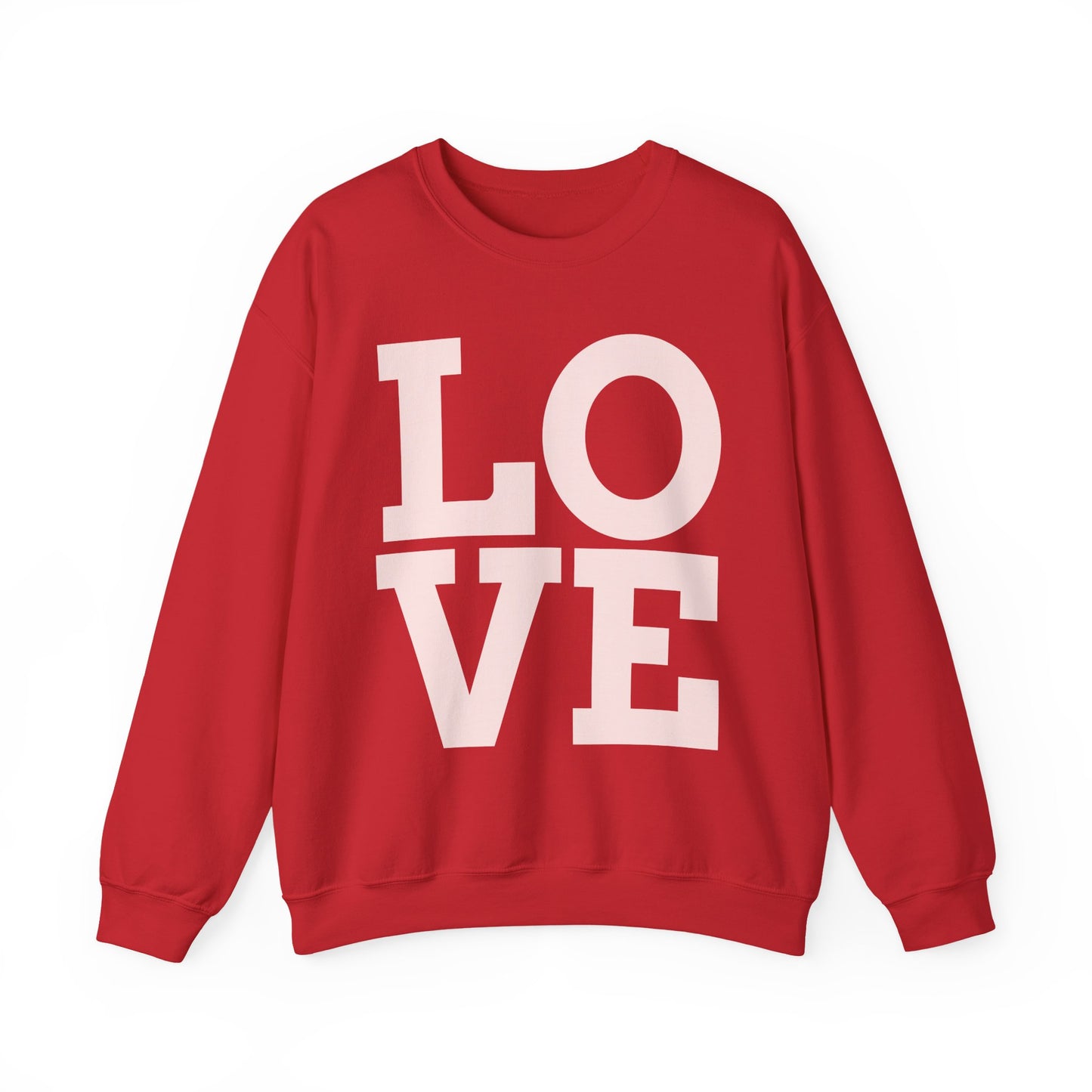 Guy & Dia Love Unisex Heavy Blend Crewneck Sweatshirt - Cozy Apparel for Couples, Valentine's Day Gift, Casual Wear, Everyday Comfort