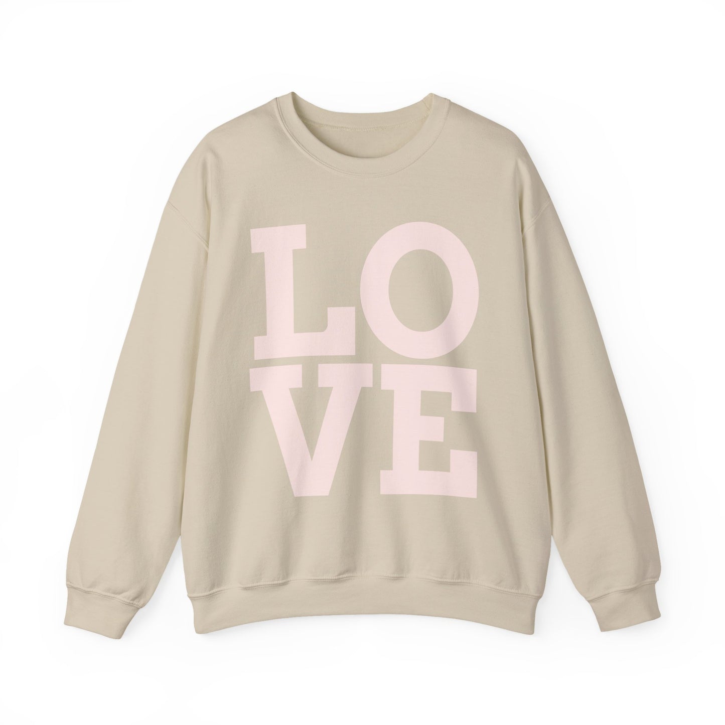 Guy & Dia Love Unisex Heavy Blend Crewneck Sweatshirt - Cozy Apparel for Couples, Valentine's Day Gift, Casual Wear, Everyday Comfort