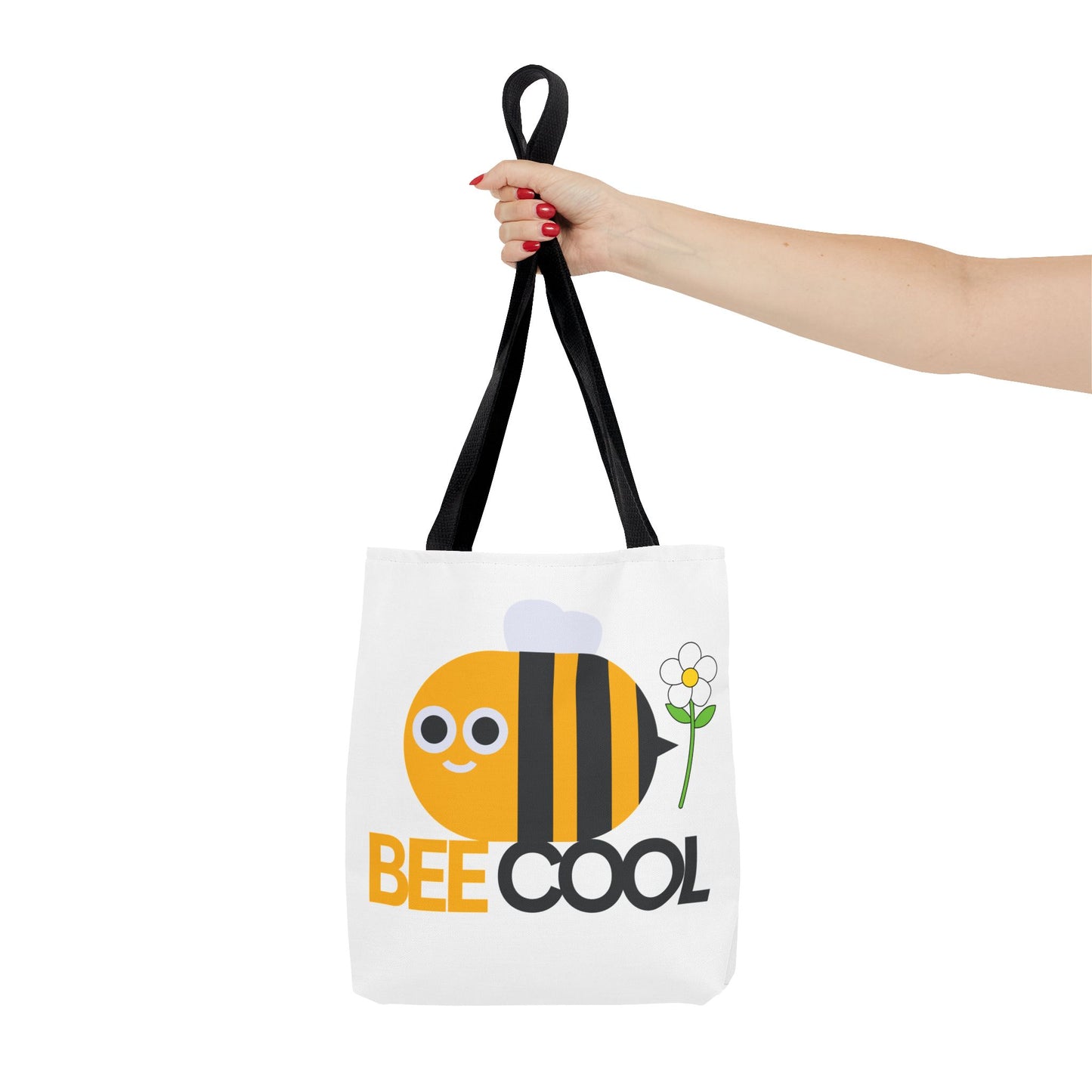 Guy & Dia Bee Cool Tote Bag - Fun and Stylish Eco-Friendly Carryall, Weekend Bag, Gift for Bee Lovers, Everyday Use, Summer Fun
