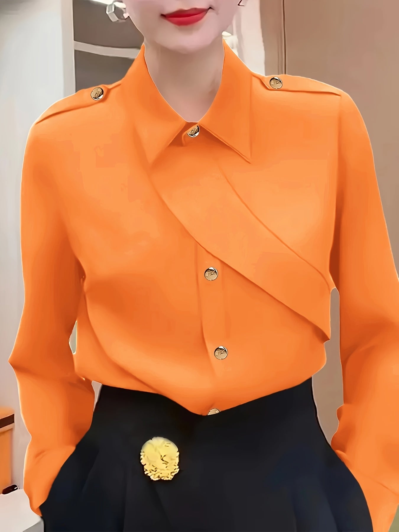 Guy & Dia Fashion Women's Casual Button Down Shirt