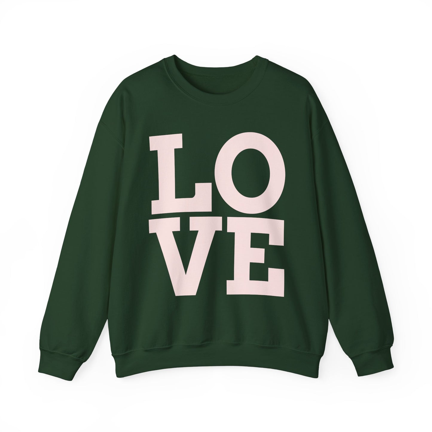 Guy & Dia Love Unisex Heavy Blend Crewneck Sweatshirt - Cozy Apparel for Couples, Valentine's Day Gift, Casual Wear, Everyday Comfort