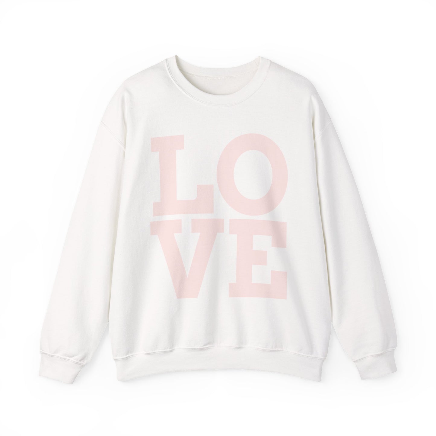 Guy & Dia Love Unisex Heavy Blend Crewneck Sweatshirt - Cozy Apparel for Couples, Valentine's Day Gift, Casual Wear, Everyday Comfort