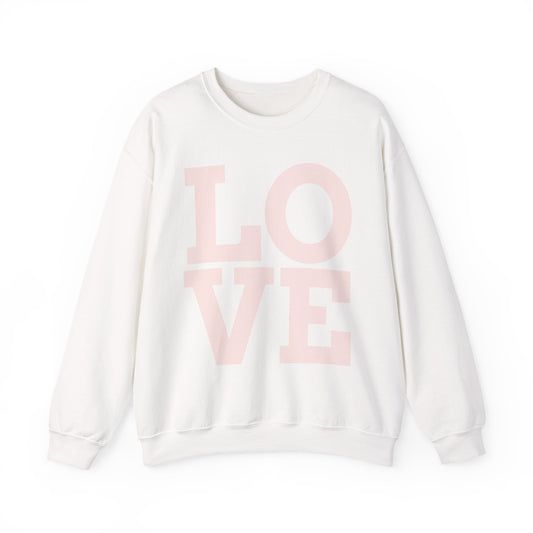 Guy & Dia Love Unisex Heavy Blend Crewneck Sweatshirt - Cozy Apparel for Couples, Valentine's Day Gift, Casual Wear, Everyday Comfort