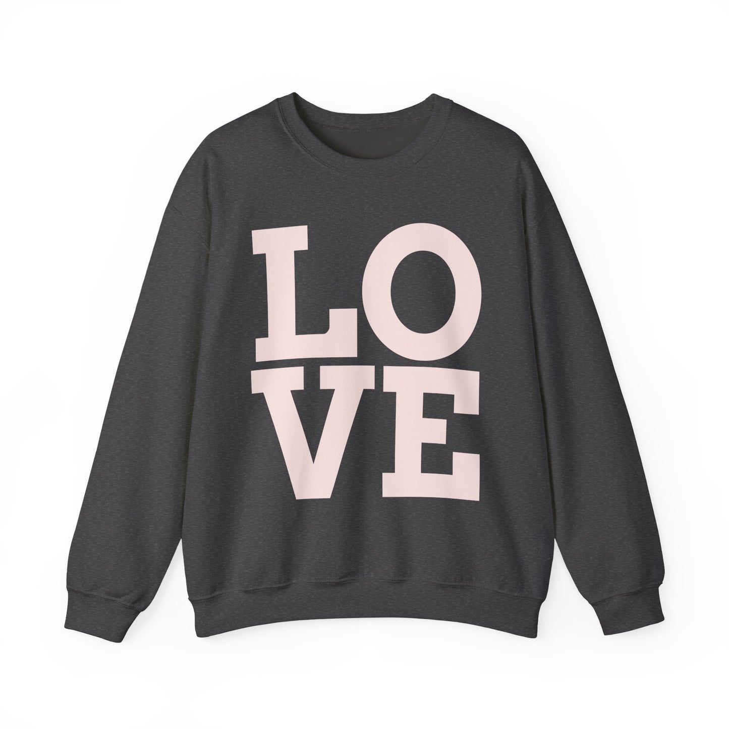 Guy & Dia Love Unisex Heavy Blend Crewneck Sweatshirt - Cozy Apparel for Couples, Valentine's Day Gift, Casual Wear, Everyday Comfort