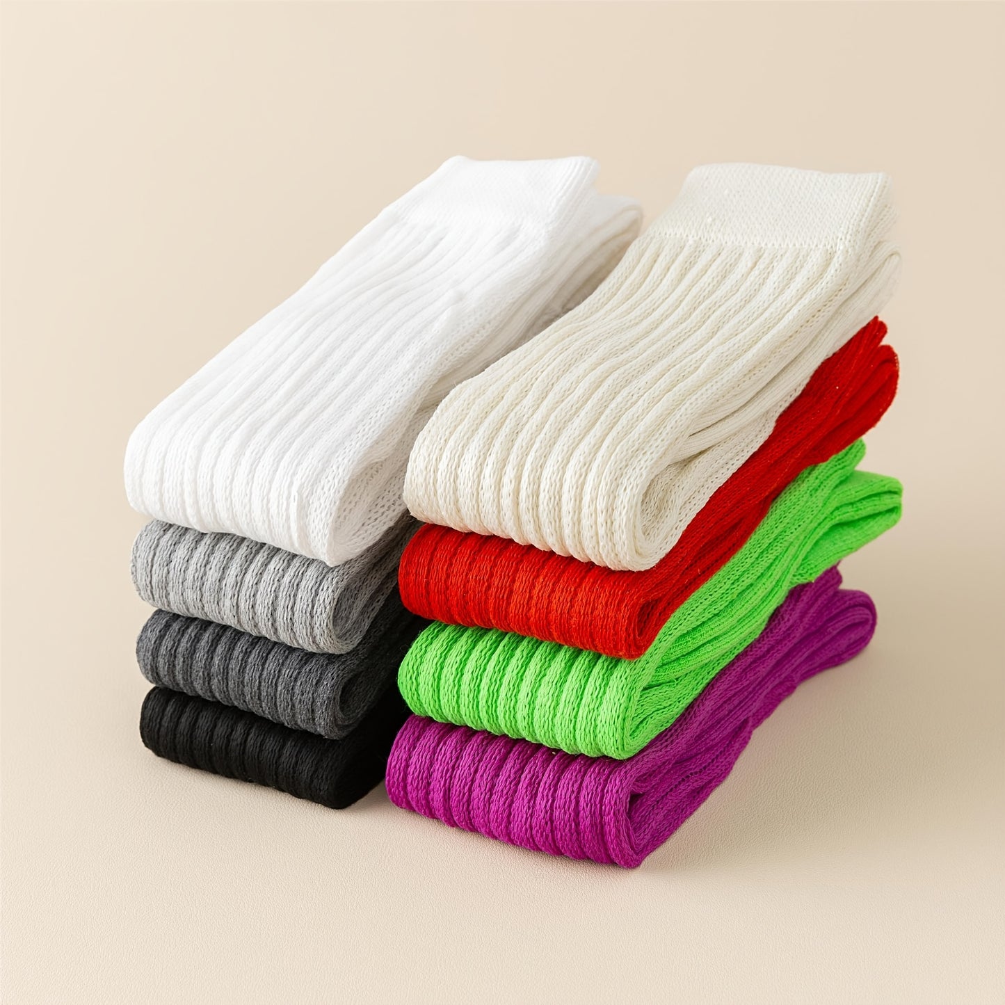 Guy & Dia [Dopamine-Colored Slouch Socks] 9 Pairs of Dopamine-Colored Unisex Slouch Socks - Soft, Breathable, Versatile for Everyday Wear