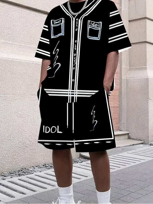 Guy & Dia Casual Sports Two-Piece Set | Matching T-Shirt and Shorts