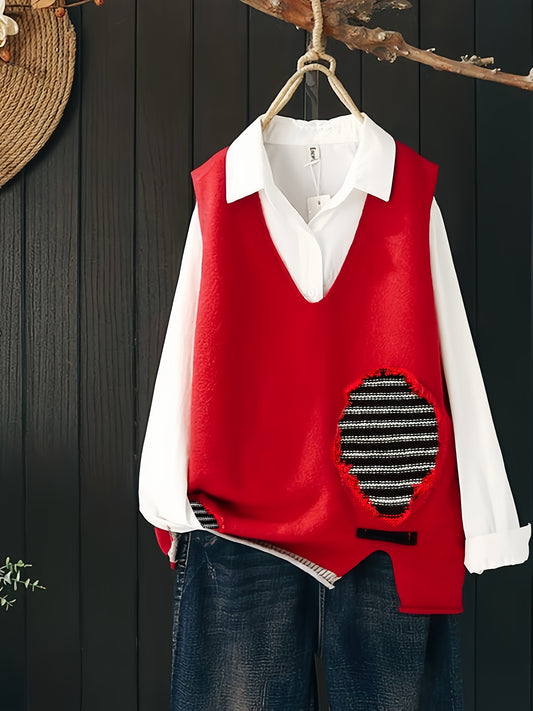 Guy & Dia Plus Size, Rain Tree Directional Plus Size Vest